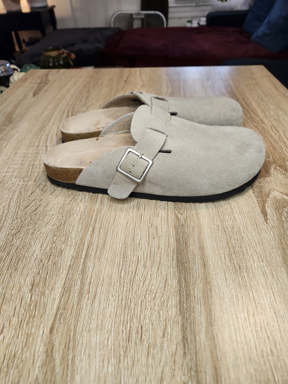 Serra Genuine Suede Clogs